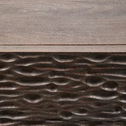 Nachtkastje Crumble Mangohout, Met 3 lades - Loft24.nl