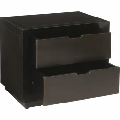 Nachtkastje Dante 2-laden (Bruin) - Loft24.nl