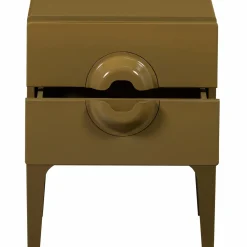 Nachtkastje Merge Met 2 lades, kleur Honing Geel - Loft24.nl