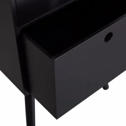 Nachtkastje Ozzy 36 x 30cm, kleur Zwart - Loft24.nl