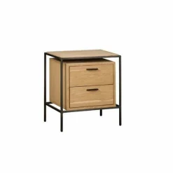 Nachtkastje Pineto Eiken met 2 laden - Loft24.nl