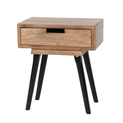 Nachtkastje Quadro Acaciahout Naturel - Loft24.nl