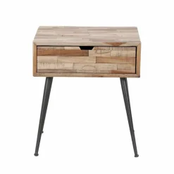 Nachtkastje Teca Teakhout met 1 lade - Loft24.nl