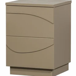 Nachtkastje Teo Grenenhout, kleur Mud - Loft24.nl