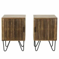 Nachtkastje Tweak Mangohout Set van 2 stuks - Loft24.nl