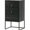 Nachtkastje Zola kleur Zwart - Loft24.nl