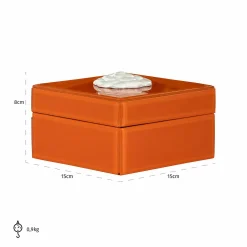 Opbergdoos Lunia kleur Oranje - Loft24.nl