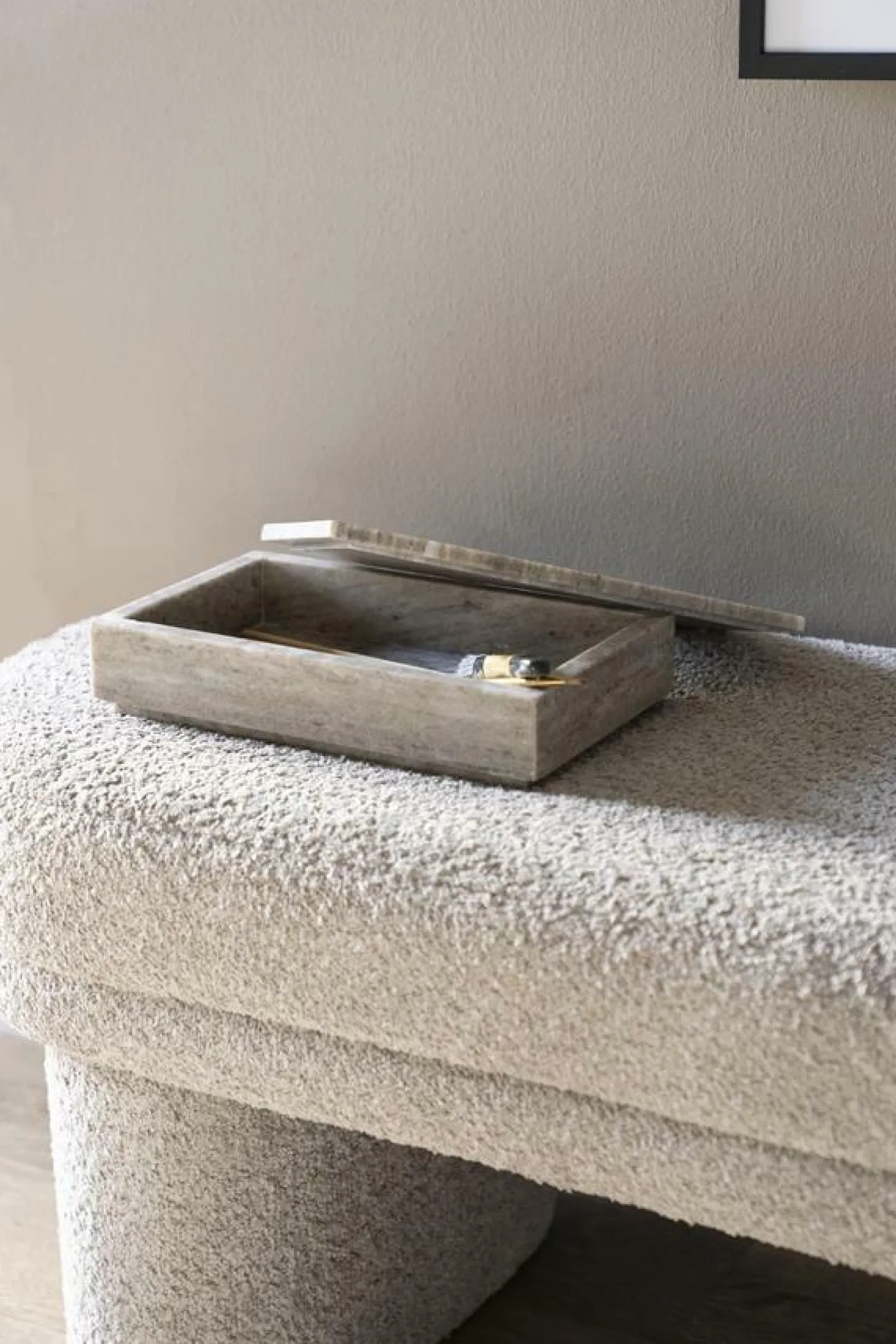 Opbergdoos Shari Marmer - 30 cm - Loft24.nl