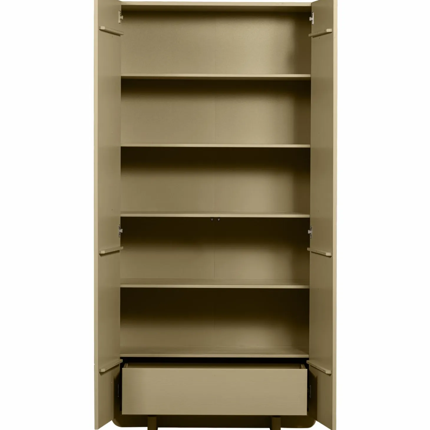 Opbergkast Basu Grenen, 210 x 101cm, kleur Moss - Loft24.nl