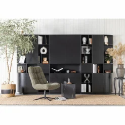 Opbergkast Finca Mat zwart, 210 x 40cm - Loft24.nl