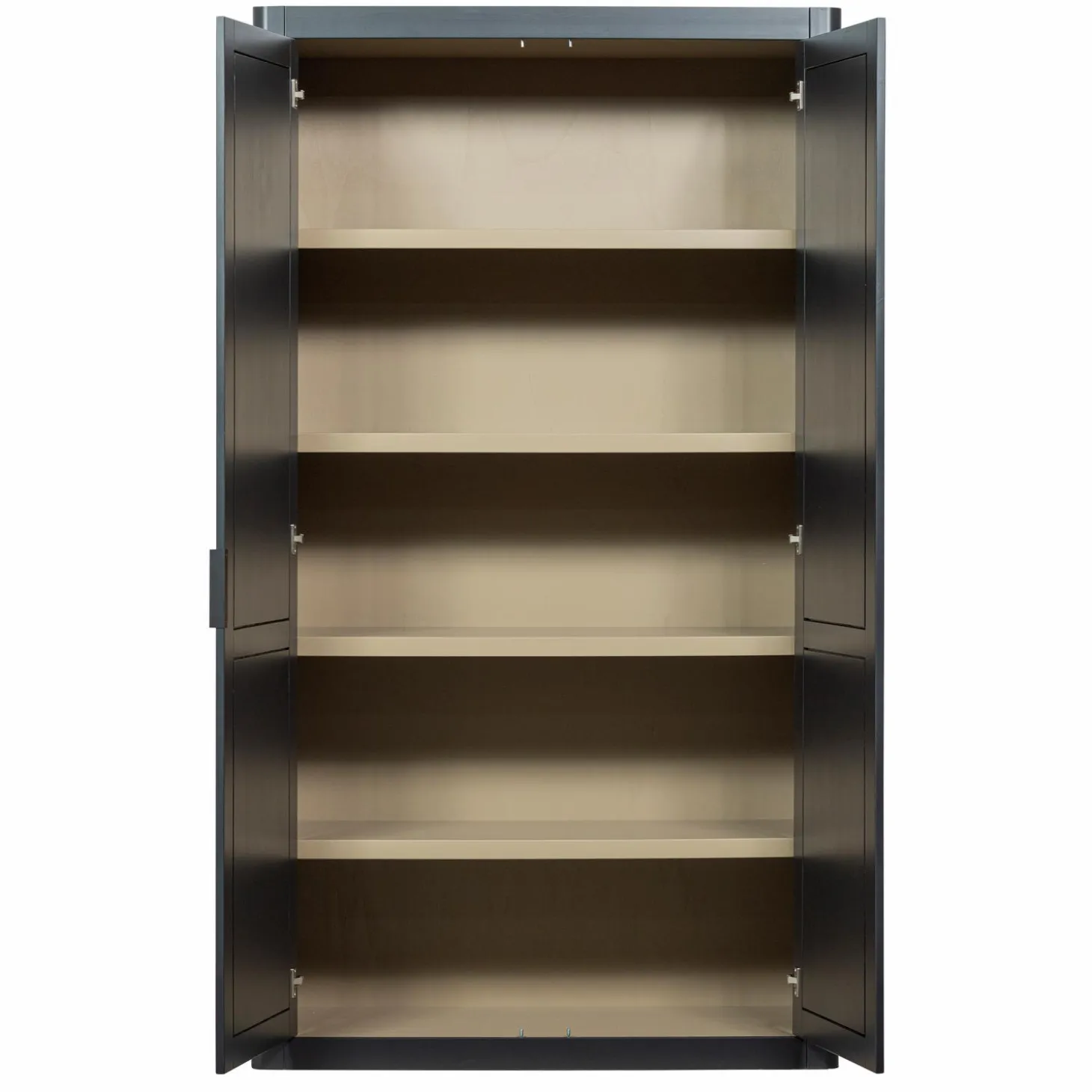 Opbergkast Gunnar Grenenhout, 217 x 120cm, kleur Mat Zwart - Loft24.nl