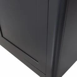 Opbergkast Gunnar Grenenhout, 217 x 120cm, kleur Mat Zwart - Loft24.nl