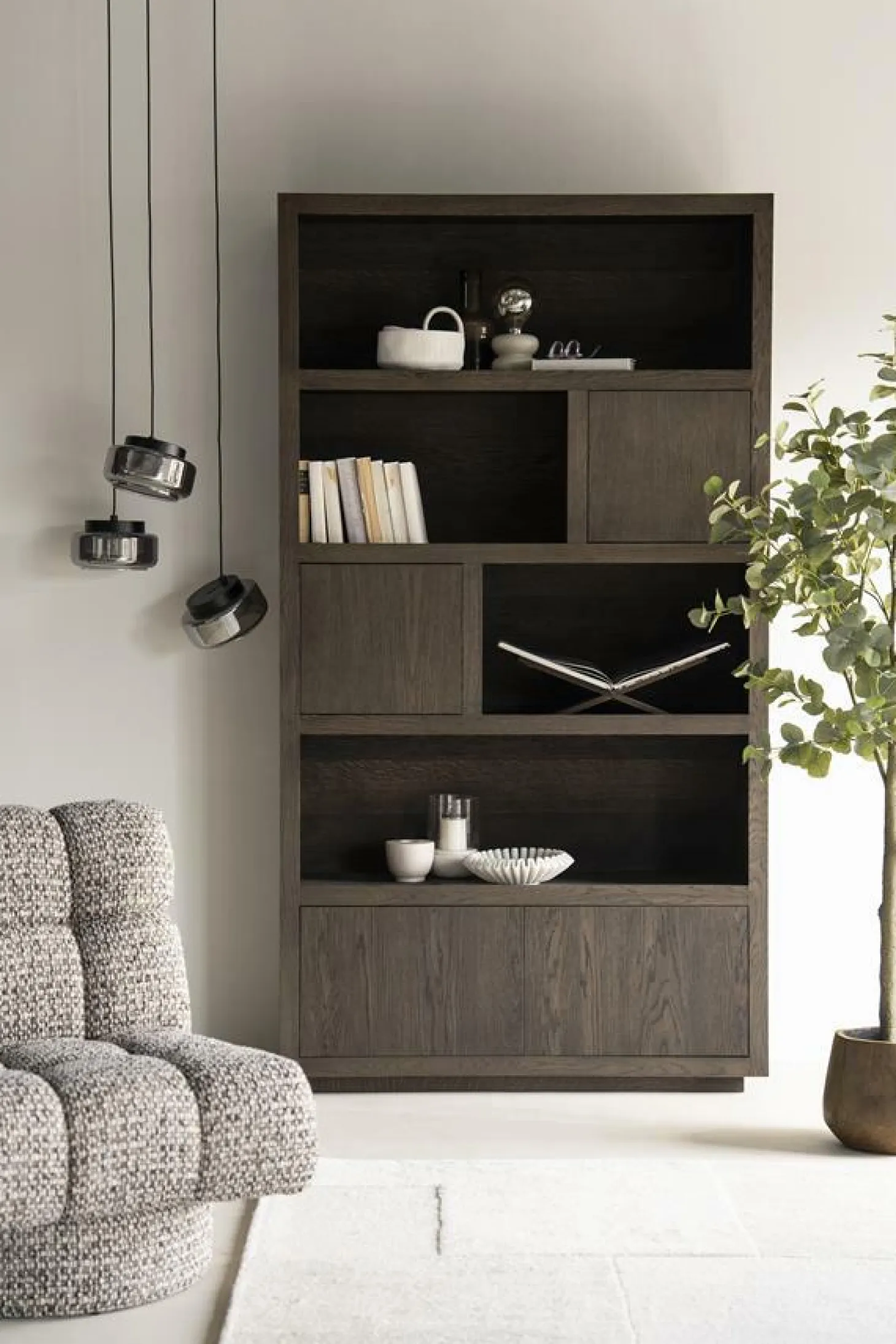 Opbergkast Helsinki Eikenhout 120 x 220 cm - Bruin - Loft24.nl