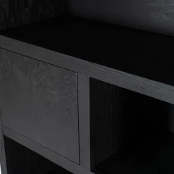 Opbergkast Helsinki Eikenhout 150 x 220 cm - Zwart - Loft24.nl