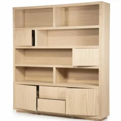 Opbergkast Helsinki Eikenhout 200 x 220 cm - Naturel - Loft24.nl