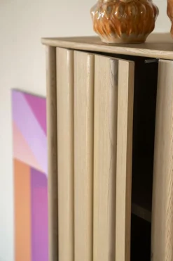 Opbergkast Jake Eikenhout 210 x 102cm - Naturel - Loft24.nl