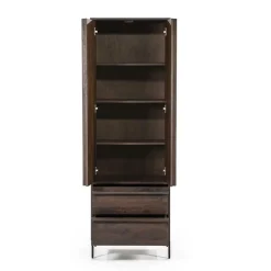 Opbergkast Jimmy Mangohout en Metaal 180 x 60cm - Bruin - Loft24.nl