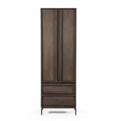 Opbergkast Jimmy Mangohout en Metaal 180 x 60cm - Bruin - Loft24.nl