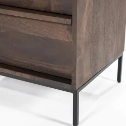 Opbergkast Jimmy Mangohout en Metaal 180 x 60cm - Bruin - Loft24.nl