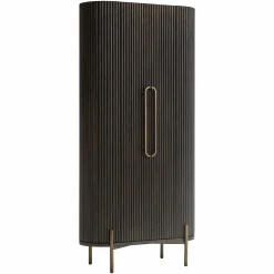 Opbergkast Luxor Eiken 190 x 90cm kleur donkerbruin - Loft24.nl