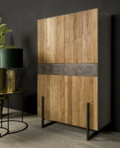 Opbergkast Ora Gerecycled Teak 182 cm - Loft24.nl