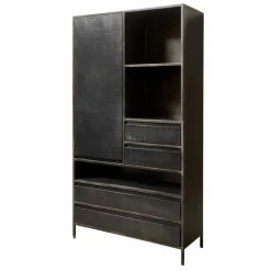 Opbergkast Paterno 190 x 100 cm - Zwart - Loft24.nl