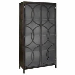 Opbergkast Stelvio Gun Metal 2 deuren - Loft24.nl