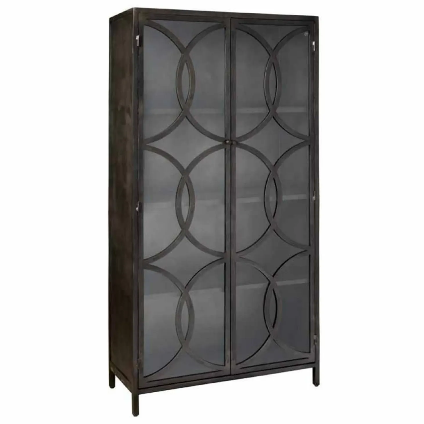 Opbergkast Stelvio Gun Metal 2 deuren - Loft24.nl