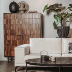 Opbergkast Taviano Sheesham en mangohout 160 x 120 cm - Loft24.nl