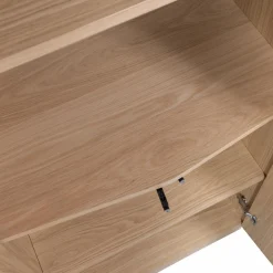 Opbergkast Zuma Eikenhout, 210 x 67cm, kleur Naturel - Loft24.nl