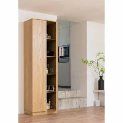 Opbergkast Zuma Eikenhout, 210 x 67cm, kleur Naturel - Loft24.nl