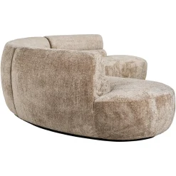 Organische Bank Colby Chenille 360cm - Naturel - Loft24.nl