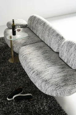 Organische Bank Jayden Grijs - 265cm - Loft24.nl