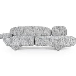 Organische Bank Jayden Grijs - 265cm - Loft24.nl