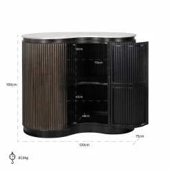 Organische Bartafel Mayfield Marmer - 120 x 75 cm - Loft24.nl