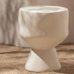 Organische Bijzettafel Aur 40cm - Naturel - Loft24.nl