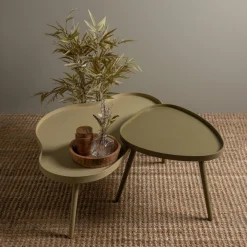 Organische Bijzettafel Mae 61 x 50cm Sepia - Loft24.nl