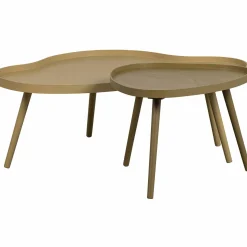 Organische Bijzettafel Mae 100 x 58cm Alpaca - Loft24.nl