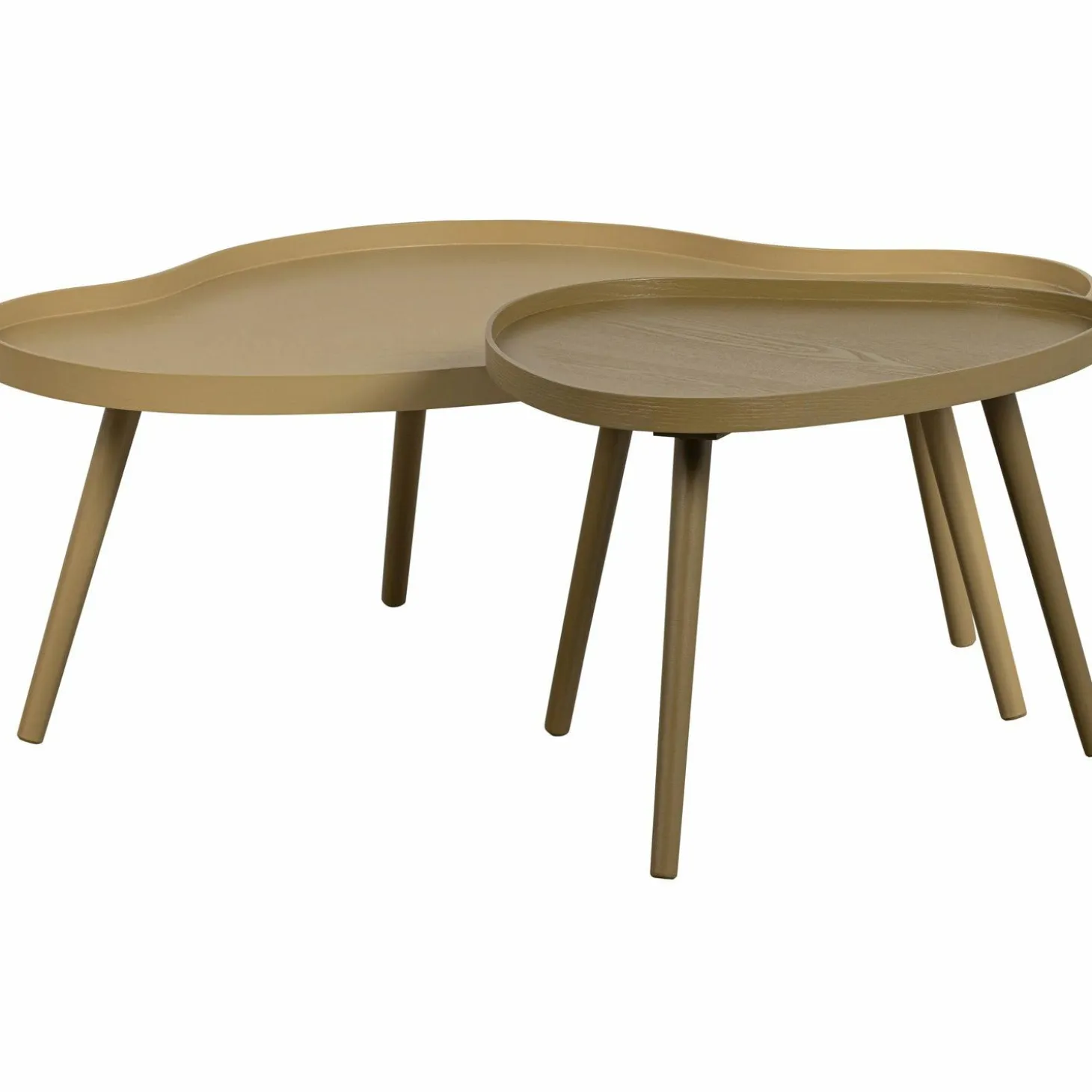 Organische Bijzettafel Mae 100 x 58cm Alpaca - Loft24.nl