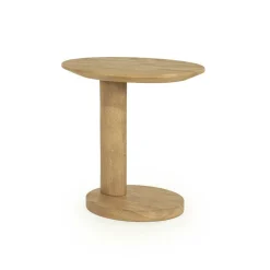 Organische Bijzettafel Novia Mangohout 50 x 40cm - Naturel - Loft24.nl