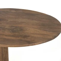 Organische Bijzettafel Novia Mangohout 50 x 40cm - Lichtbruin - Loft24.nl