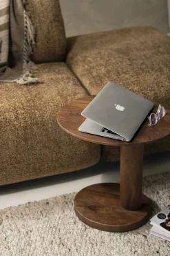 Organische Bijzettafel Novia Mangohout 50 x 40cm - Lichtbruin - Loft24.nl