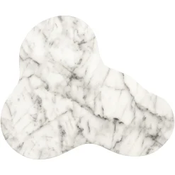 Organische Bijzettafel Rockyard Faux Marmer - Wit - Loft24.nl