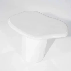 Organische Bijzettafel Seki 57 x 44cm - Wit - Loft24.nl