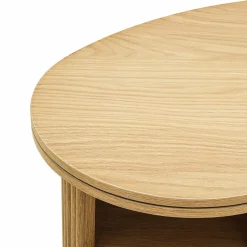 Organische Bureau Belfort Eiken - 130 x 70 cm - Loft24.nl