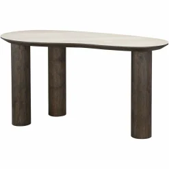 Organische Bureau Ritz Travertin - 150 x 75 cm - Loft24.nl