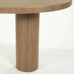 Organische Eettafel Bobbie Walnoot 215 x 110 cm - Lichtbruin - Loft24.nl