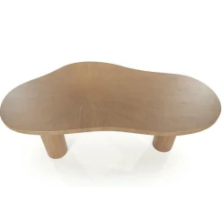 Organische Eettafel Bobbie Walnoot 215 x 110 cm - Lichtbruin - Loft24.nl