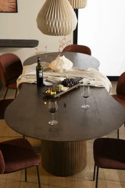 Organische Eettafel Jordy Mangohout 250 x 110cm - Bruin - Loft24.nl