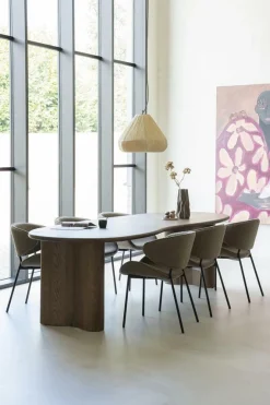 Organische Eettafel Josh 300 x 110 cm - kleur Bruin - Loft24.nl